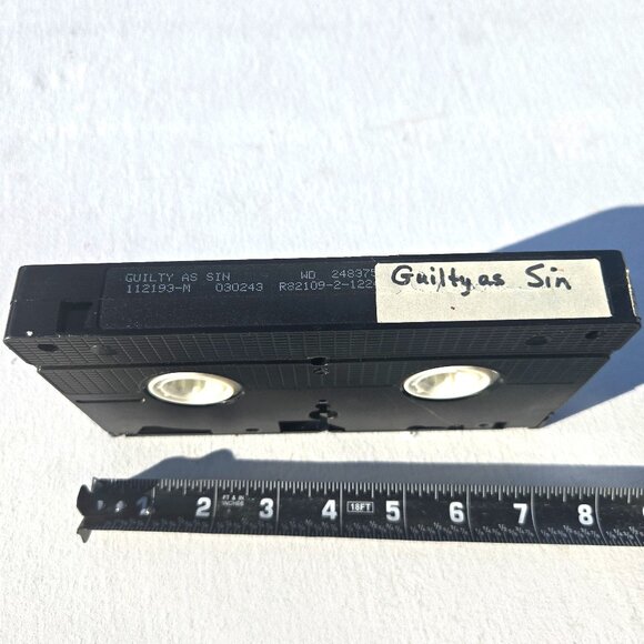Blockbuster Home Video CASSETTE ONLY Guilty as Sin SO CHEAP - Picture 2 of 6